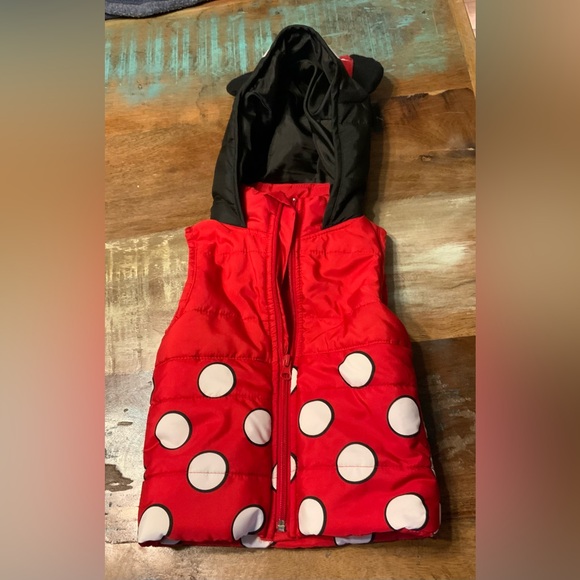 Disney Other - Disney Red and Black Kids Vest